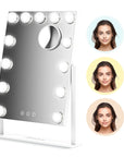 Miroir Hollywood - 44x30cm - Blanc