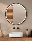 Miroir de salle de bain - 80cm - Cadre noir