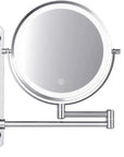 Miroir de maquillage - Rechargeable - Chrome - Grossissement 1-7x
