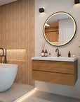 Miroir de salle de bain - 80cm - Cadre noir