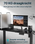 Bureau assis debout Flowsense - Bureau électrique réglable - 140 x 60 cm