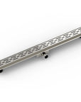 Caniveau de douche – 90 cm – Grille standard – Acier inoxydable – avec bride