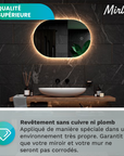 Miroir de salle de bain - 90x60cm - Sans cadre - Précommander