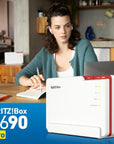 AVM FRITZ!Box 5690 Pro - Glasfaser & DSL Router mit Wi-Fi 7, Zigbee, DECT - Weiß