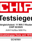 AVM FRITZ!Box 5690 Pro - Glasfaser & DSL Router mit Wi-Fi 7, Zigbee, DECT - Weiß
