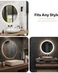Miroir de salle de bain - 80cm - Sans cadre - Précommander
