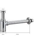 Siphon pour lavabo - 44 mm - Chrome