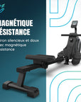 Rameur - 16 niveaux de résistance - Écran LCD