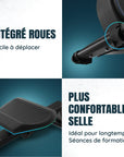 Rameur - 16 niveaux de résistance - Écran LCD