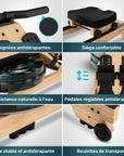 Rameur - RowForge - Bois avec résistance à l'eau
