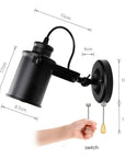 Lampe de chevet Murale Industrielle Vintage - Lampe Chevet Design