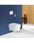 Geberit AquaClean Alba - WC Suspendu Douche Intégrée, Télécommande, Sans Bride