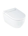 Geberit AquaClean Alba - WC Suspendu Douche Intégrée, Télécommande, Sans Bride