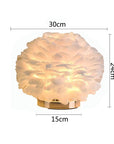 Lampe de chevet design Plumes moderne - Lampe Chevet Design
