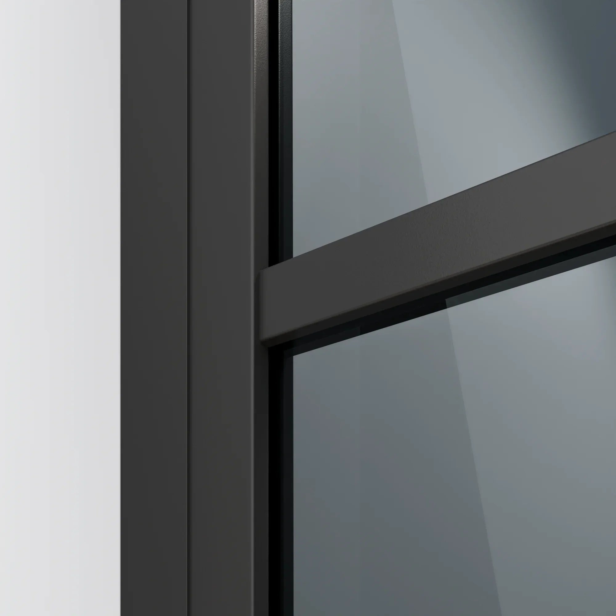 Paroi de douche Oris - 90 x 200 - Verre noir - Noir