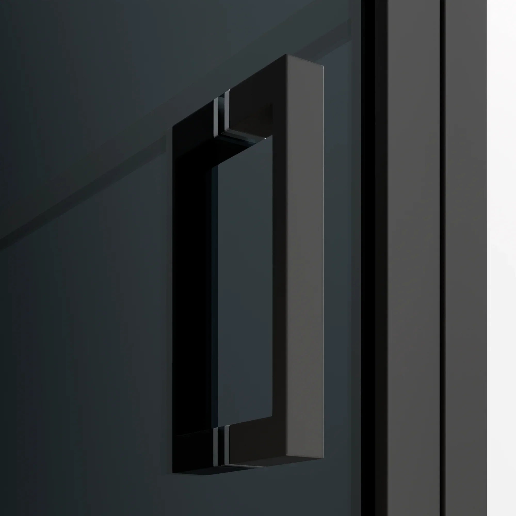 Paroi de douche Oris - 90 x 200 - Verre noir - Noir