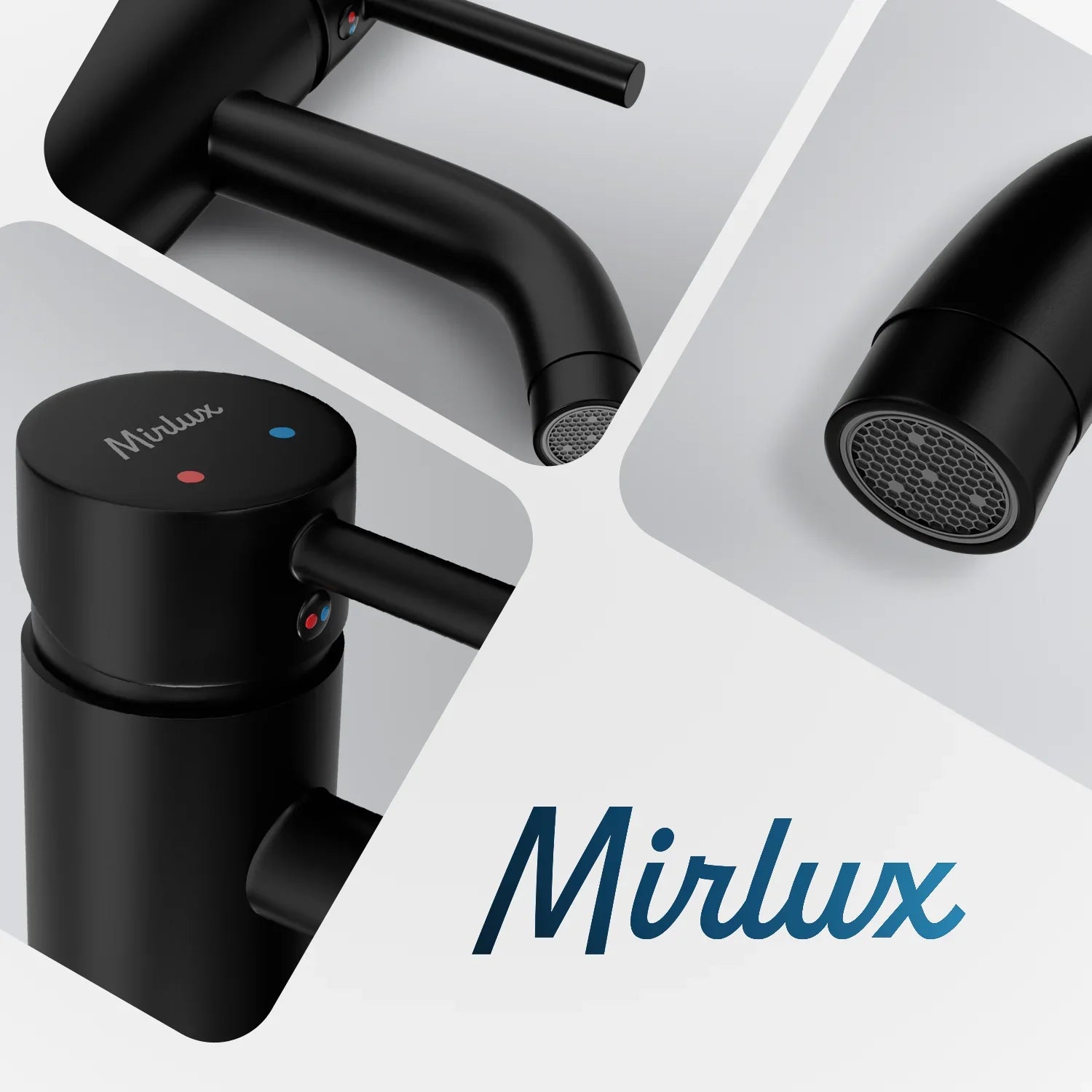 Mitigeur de lavabo – WC – Noir [ARIADNE] - Précommander