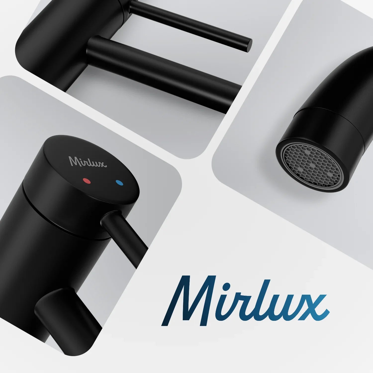 Mitigeur de lavabo – WC – Noir [NYX] - Précommander