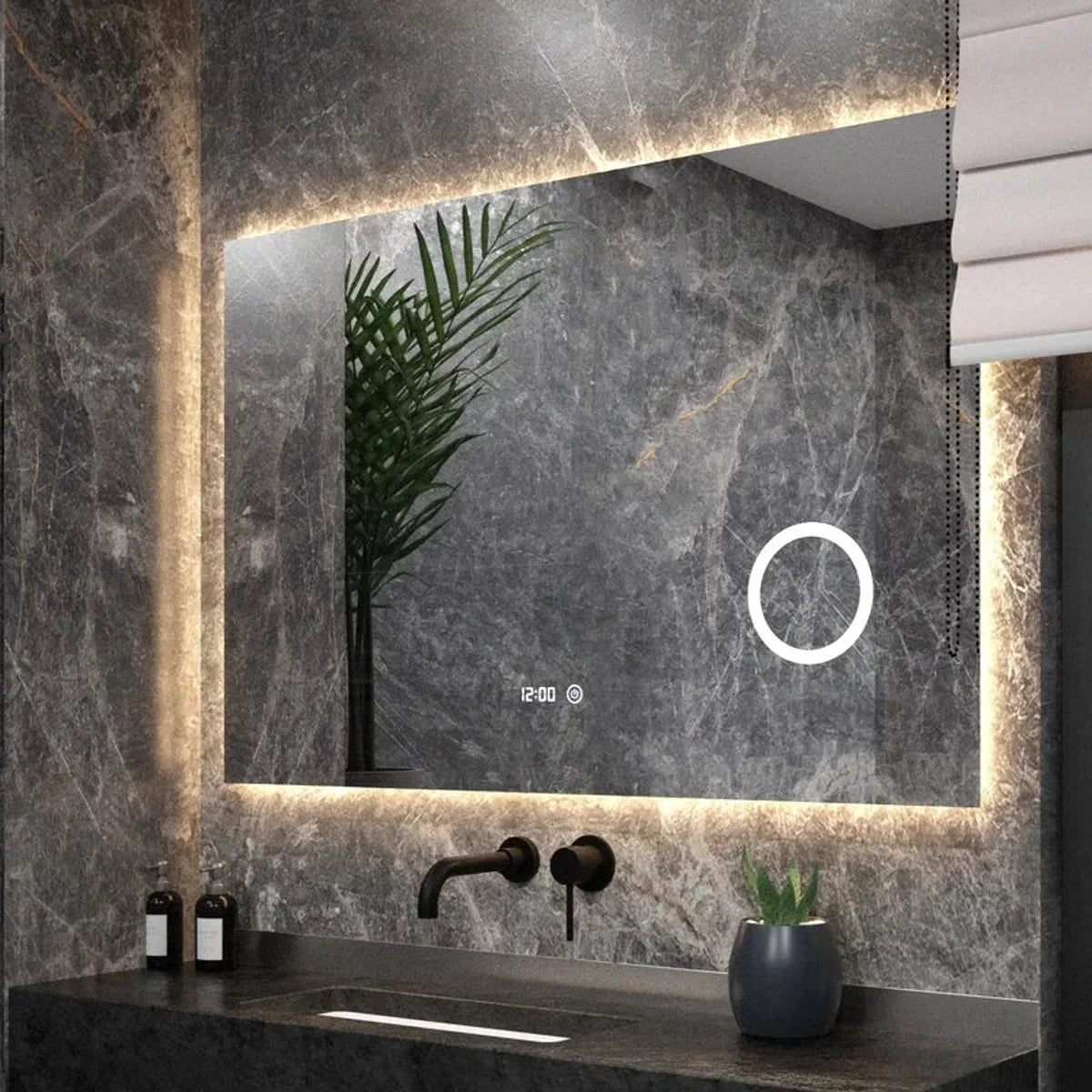 Miroir de salle de bain - 120x80cm - Sans cadre - Précommander