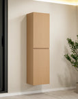 Ensemble meuble vasque Amara – 100 cm – Chêne Clair – Lavabo Blanc