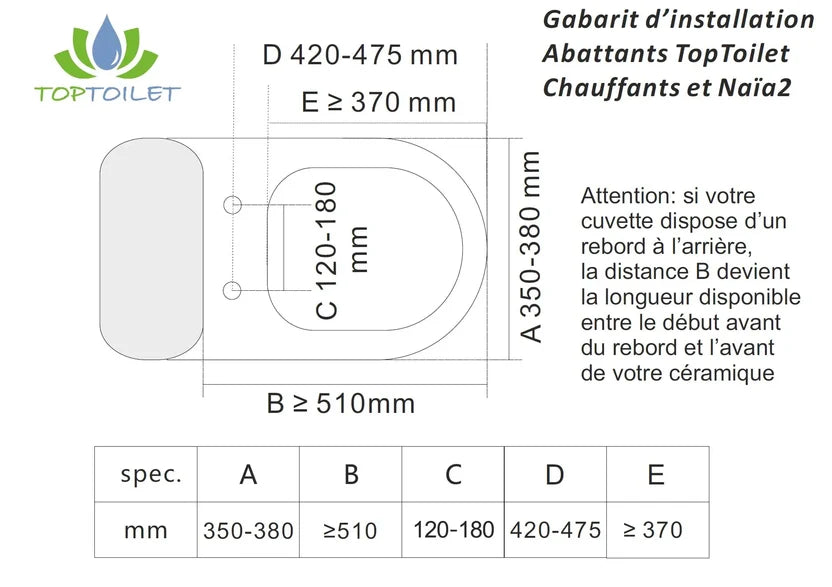TopToilet Bronze Connect V2 - Abattant WC Japonais Bluetooth, Lavant Chauffant
