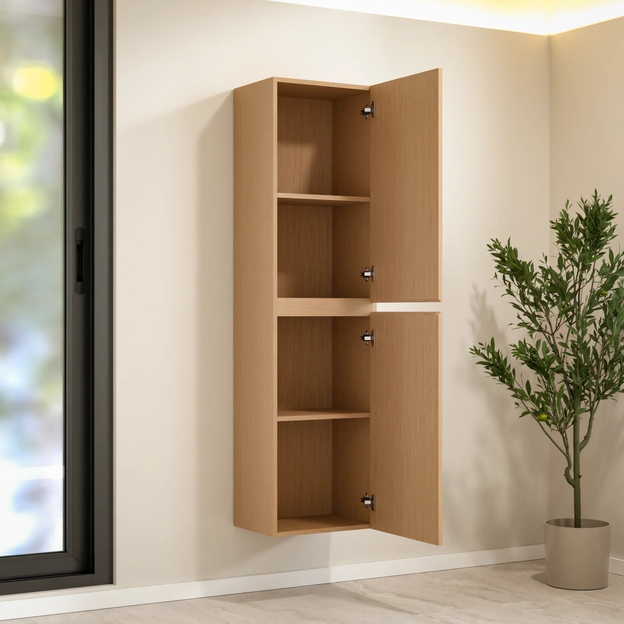 Armoire à colonnes Ruvo - 150cm - Chêne Chaud