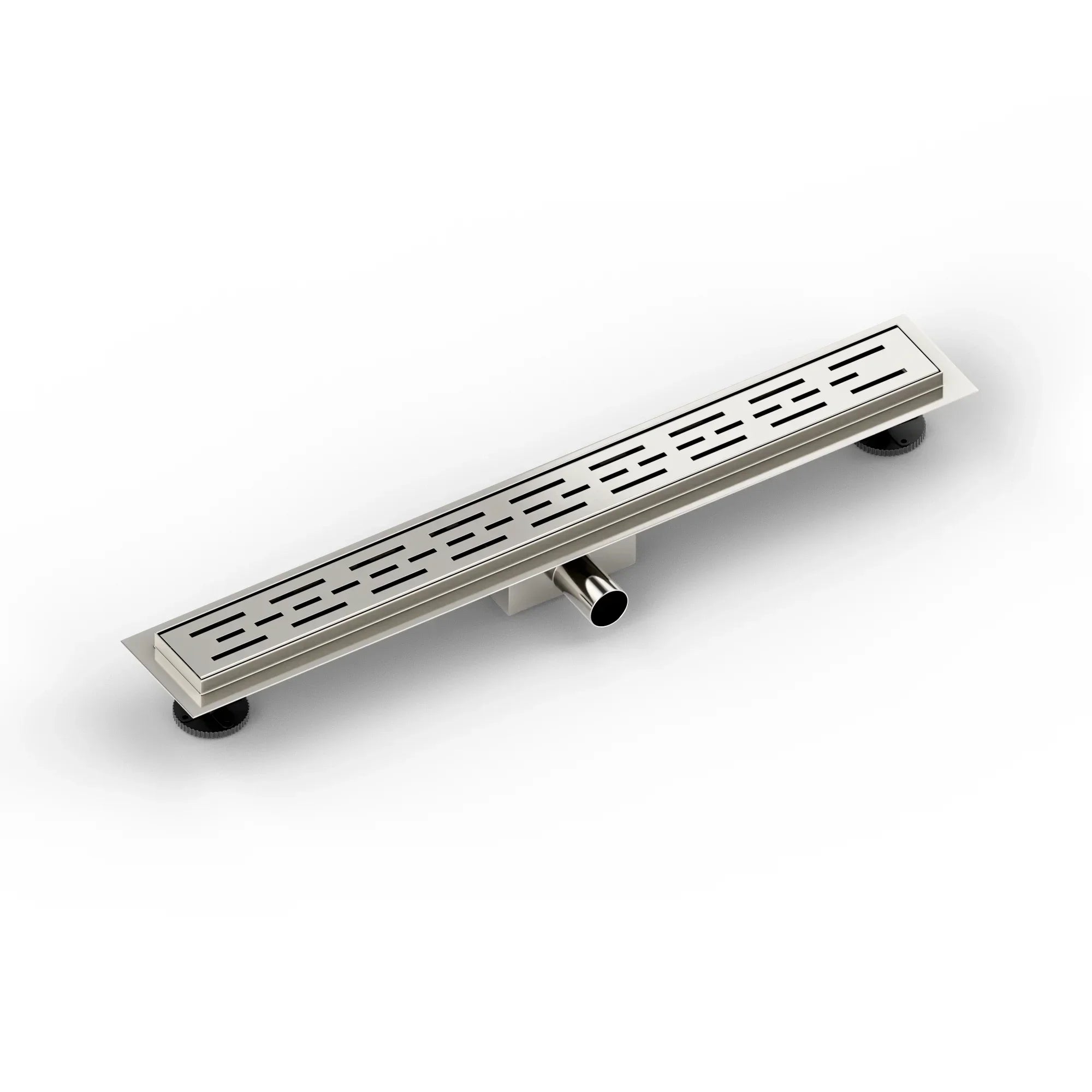 Caniveau de douche – 70 cm – Grille standard – Acier inoxydable – avec bride