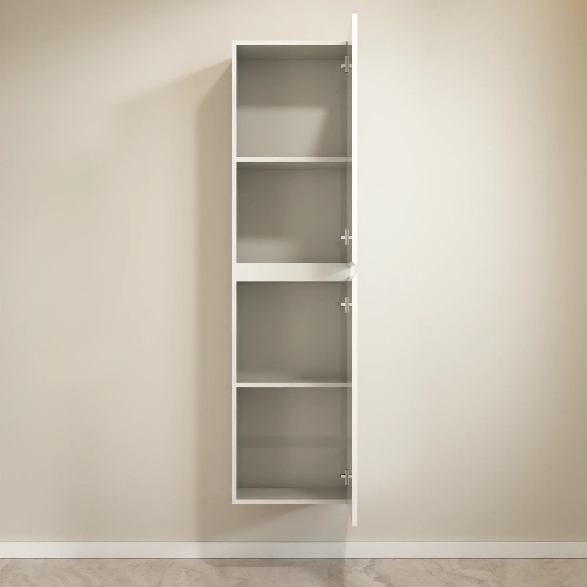 Armoire à colonnes Ruvo - 150cm - Blanc