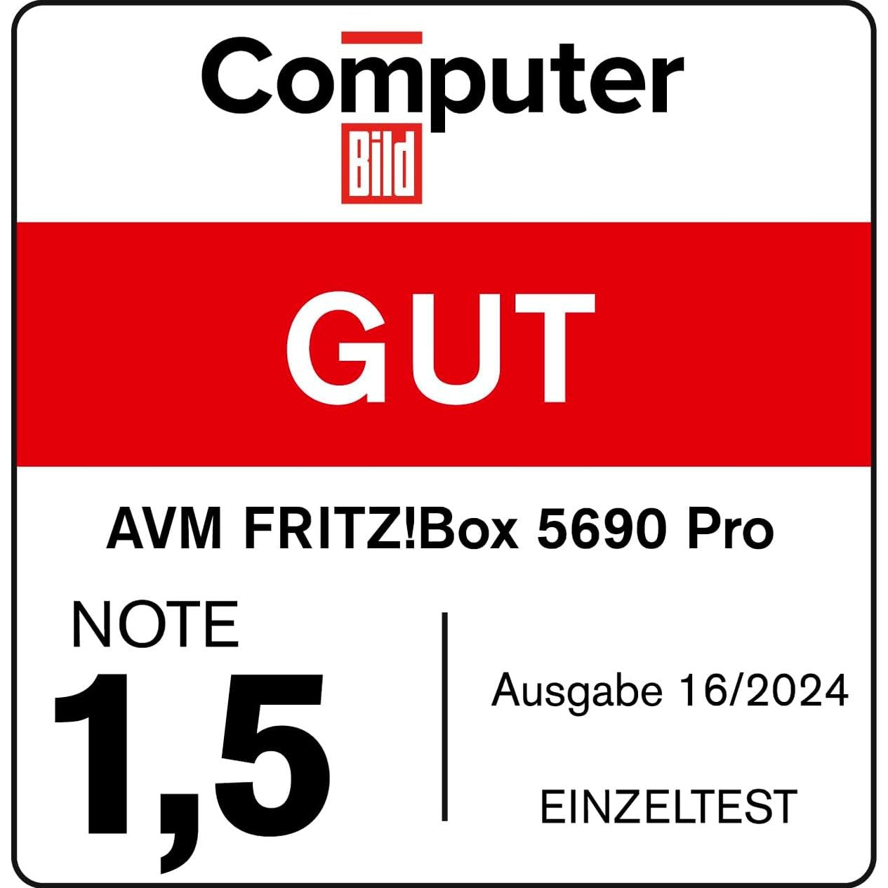 AVM FRITZ!Box 5690 Pro - Glasfaser &amp; DSL Router mit Wi-Fi 7, Zigbee, DECT - Weiß