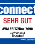 AVM FRITZ!Box 7690 - DSL Router mit Wi-Fi 7, Zigbee, DECT-Basis - Weiß