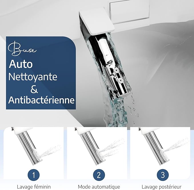 TokyoSeat - Abattant WC Japonais Électrique Lavant, Chauffant et Séchant