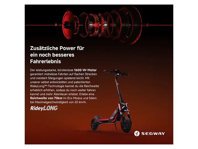 Segway Ninebot ZT3 Pro D E-Scooter 500W 597Wh Straßenzulassung 20km/h