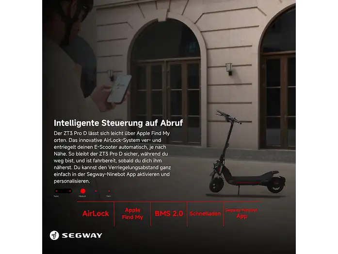 Segway Ninebot ZT3 Pro D E-Scooter 500W 597Wh Straßenzulassung 20km/h