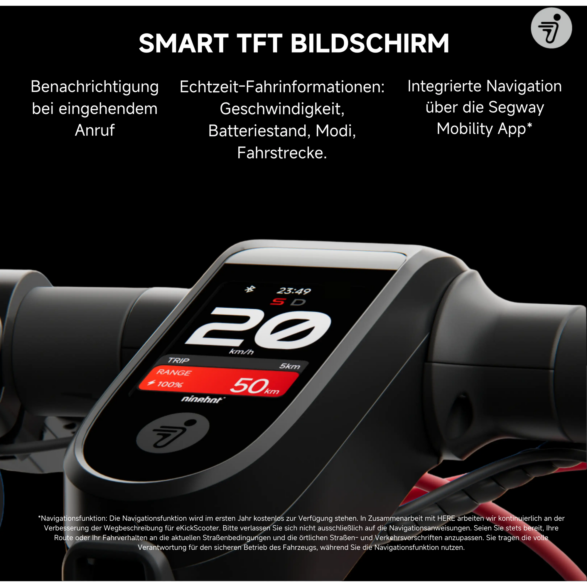 Segway Ninebot F3 Pro D E-Scooter 500W 477Wh Straßenzulassung ABE 20km/h