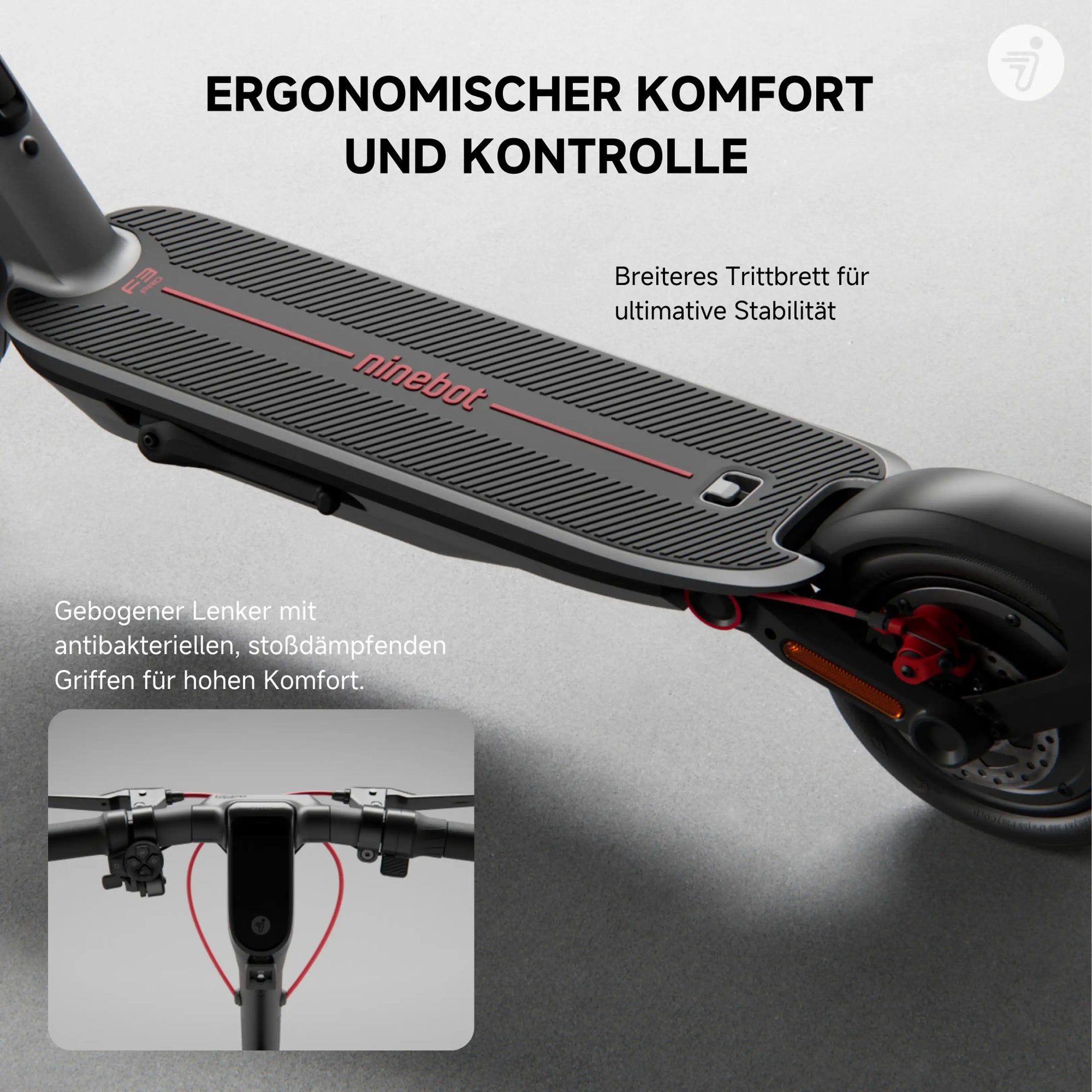 Segway Ninebot F3 Pro D E-Scooter 500W 477Wh Straßenzulassung ABE 20km/h