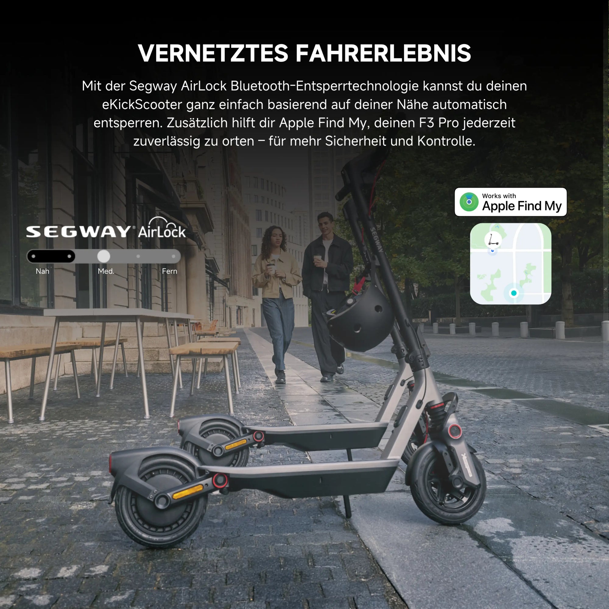Segway Ninebot F3 Pro D E-Scooter 500W 477Wh Straßenzulassung ABE 20km/h