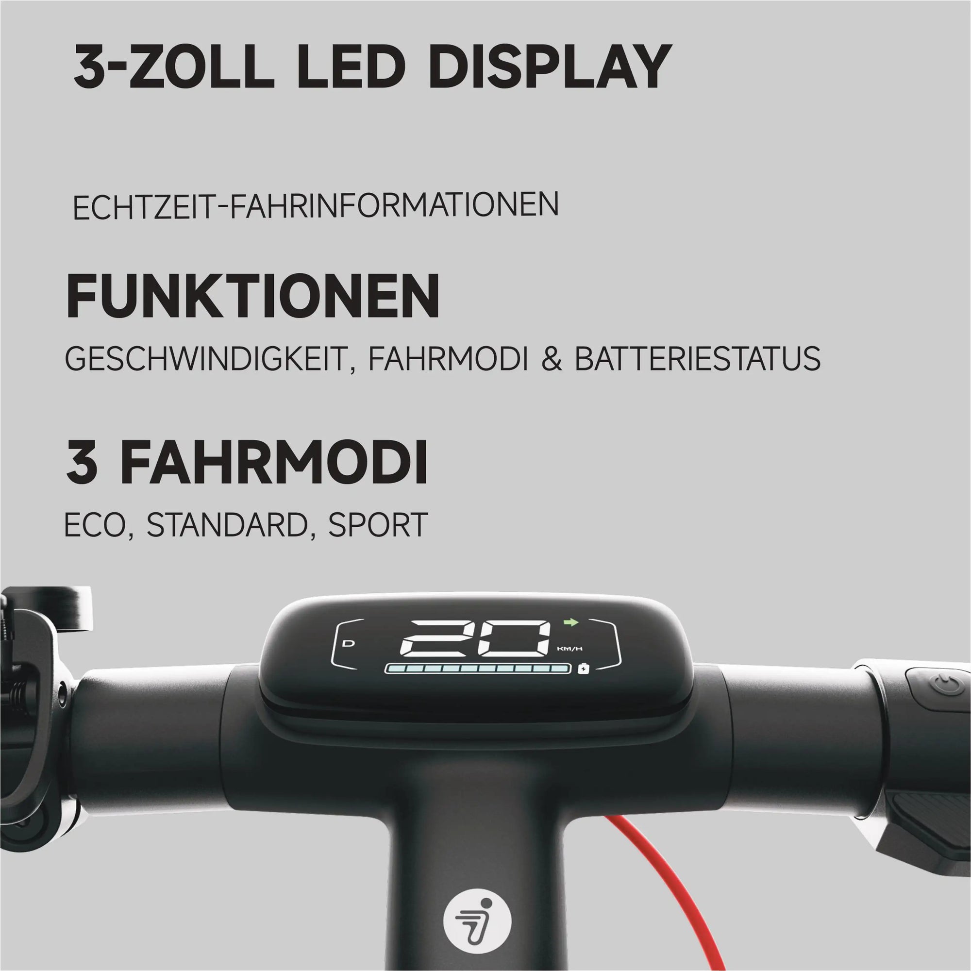Segway Ninebot E3 Pro D E-Scooter 400W 368Wh Straßenzulassung 20km/h