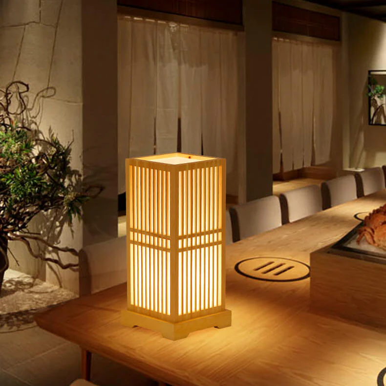 Lampe de chevet Japonaise Tatami - Lampe Chevet Design