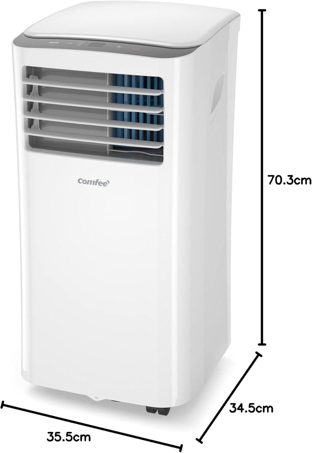 Comfee MPPH-09CRN7 climatiseur mobile 9000 BTU 2,6 kW Follow Me R290 Classe A jusqu'à 33m²