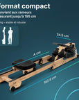 Rameur - RowForge - Bois avec résistance à l'eau