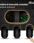 Miroir de salle de bains - 120x60cm Ovale - Cadre noir