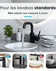 Mitigeur de lavabo – WC – Noir [KALLISTA]