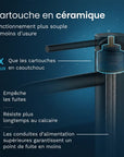 Mitigeur de lavabo – WC – Noir [ARIADNE] - Précommander