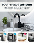 Mitigeur de lavabo – WC – Noir [THALIA]