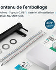 Mitigeur de lavabo – WC – Noir [EIRENE]