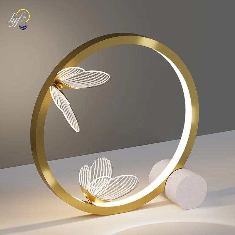 Lampe de chevet papillion