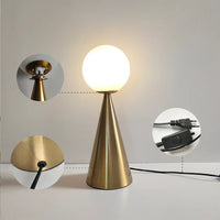 Lampe de Chevet Design Dorée Moderne thumbnail