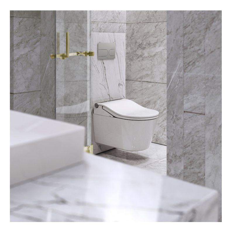 TOTO Washlet RW TCF801CG - Abattant Lavant EWATER+, Ouverture Automatique, Siège Chauffant