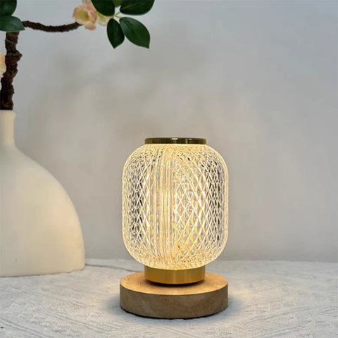Lampe de chevet Luxe en cristal fil & Batterie