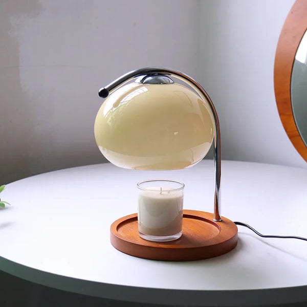 Lampe de chevet en verre design italien